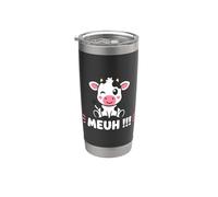 Petite vaches mignonne humour Animale meuh vache Gobelet isotherme en acier inoxydable double paroi
