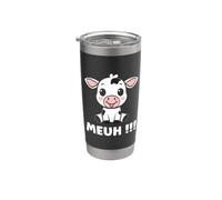 Petite vaches mignonne humour Animale meuh vache Gobelet isotherme en acier inoxydable double paroi