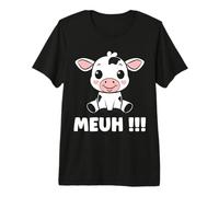Petite Vaches Mignonne Humour Animale meuh Vache T-Shirt Haut de Gamme