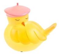 Petite veilleuse moineau - Amadeus - Jaune - Résine Jaune G