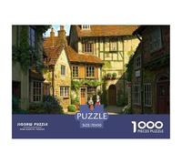 Petite Ville fille1000 Piece Jigsaw Puzzles for Adults Family Game Fun and Challenging for Home Decoration Great Cadeau Idea70x50cm/1000pcs