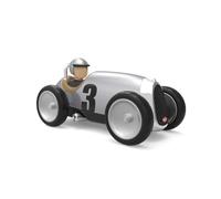 Baghera - Petite Voiture de Course en ABS Solide - Jouet pour Enfant à Partir d'1 an - Racing Car Silver - Marque Française