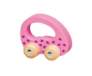 Petite Voiture Rose Hochet Goki® - Jouets en bois