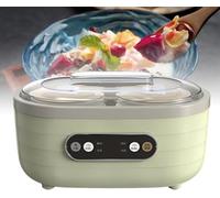 Petite Yaourtière Multifonctionnelle, Mini Machine à Vin De Riz Maison Automatique, avec 2 Grandes Et 6 Petites Tasses, écran Tactile LCD Intelligent, pour des Desserts Frais Et Sains Faits