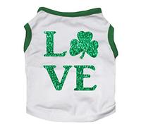 Petitebella Love Clover T-shirt pour chien Blanc Taille L