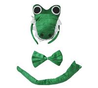 Petitebelle Alligator Crocodile 3D Bandeau Bowtie Queue enfants Costume Taille unique vert