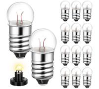 Petites Ampoules E10 50 Pièces en Verre pour Expériences Électriques