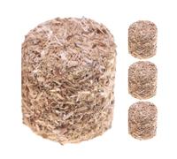 Petites balles de foin - 4 balles de foin, balles de paille compactes d'isolation | Miniature Hayrick, décorations de maison de , blocs de foin pour maison de Table de récolte d'automne