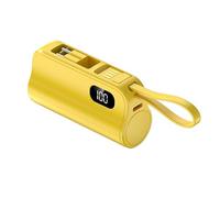 Petites banques électriques de 5000 mAh avec support intégré et câble USB 10 W Banques d'alimentation pour les déplacements
