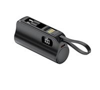 Petites banques électriques de 5000 mAh avec support intégré et câble USB 10 W Banques d'alimentation pour les déplacements