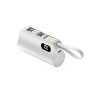 Petites banques électriques de 5000 mAh avec support intégré et câble USB 10 W Banques d'alimentation pour les déplacements