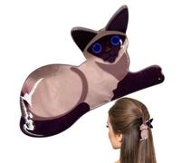 Petites Barrettes Griffes pour Cheveux | Forme De Chat Compacte Et Anti-Dérapante,Pinces À Forte Maintien Pour Cheveux Épais,Pour Voyage Déplacement Professionnel Maison Extérieur École Petite Amie Ép