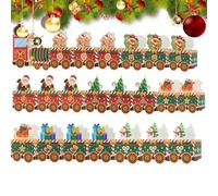 Petites Boîtes Cadeaux de Noël - 24 Pièces En Forme De Train Organisateur De Stockage Et Décoration,Boîtes De Bonbons De Noël,Pour Famille et Amis et Bureaux à Domicile et Fête et Vacances et Chocolat