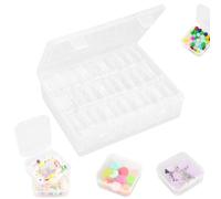 Petites boîtes de rangement Réutilisables en plastique , 30 Pièces Petite Boite Rangement Transparente avec Couvercles avec 1 Grande Rangement Plastique pour ranger de petits objets, des petites perl