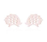 Petites boucles d'oreilles à tige en acier inoxydable en forme de hérisson hypoallergéniques pour femme