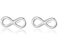 Petites boucles d'oreilles à tige infini en argent sterling 925 pour femmes adolescentes et filles