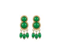 Petites boucles d'oreilles avec cercles et trois larmes, ESTANDAR, Non spécifié, Pas de pierre précieuse