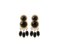 Petites boucles d'oreilles avec cercles et trois larmes, ESTANDAR, Non spécifié, Pas de pierre précieuse