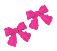 Petites boucles d'oreilles, boucles d'oreilles pour femme | Boucles d'oreilles élégantes nœud papillon plaqué or Hoop Hoop | Boucles d'oreilles ruban gouttes petites bijoux multicolores pour femmes