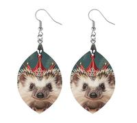 Petites boucles d'oreilles en bois en forme de couronne pour femme, bijoux vintage élégants en bois, boucles d'oreilles légères pour mariage, fête, cadeau de bijoux au quotidien, Circular, Bois, Bois.