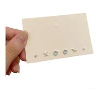 Petites boucles d'oreilles en pierre de lune - Design minimaliste | Finition plaquée élégante, contour romantique en forme de cœur, lueur de pierre mystique, petite taille