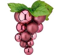 Petites boules de Noël Raisin Rose Plastique 14 x 14 x 25 cm