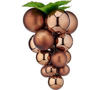 Petites boules de Noël Raisins Marron Plastique 14 x 14 x 25 cm