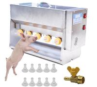 Petites bouteilles de porc pour l'allaitement, mangeoires automatiques intelligentes à température constante pour plusieurs de porcelets, station d'allaitement pour porcelets, 10