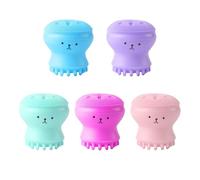 Petites Brosses Pour Le Visage En Forme De Poulpe, Brosses Pour Le Visage En Silicone, Nettoyants Manuels Pour Le Visage, Outils Créatifs De Nettoyage Du Visage, 5 Pièces