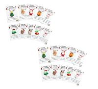 Petites cartes de Noël en résine - Décoration de Noël - Atmosphères de vacances - Appréciation émotionnelle - Pour collègue de travail