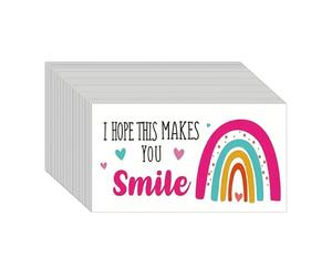 Petites cartes de remerciement - 50 pièces, j'espère que cela vous sourire des cartes de visite | Remerciez la carte de visite pour l'appréciation du client | Séchage rapide Carly