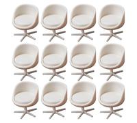 Petites chaises en ABS pour pièces de modélisme, projets d'artisanat créatifs et présentoirs architecturaux, accessoires de maisons de poupée