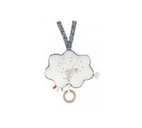 Kaloo Boîte à musique en tissu Little Star – Comptine « Brille, brille petite étoile » – Beige