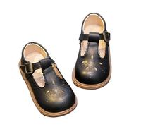 Petites Chaussures en Cuir pour garçons et Filles, Style rétro ajouré à Semelles Souples, Chaussures Gommino décontractées pour Enfants Fille Or Bout Fermé