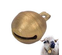 Petites cloches de vache - Clochette en métal bruyante - Clochette d'appel pour animaux de la ferme - Cloche portable pour une utilisation en extérieur, l'entraînement du chien, du bétail de ranch, du