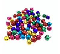 Petites Clochettes, 200 Pièces Noël Multicolore Grelot Petites Clochettes, Cloches Colorées, Noël DIY Artisanat Fabrication, pour Noël Vacances Décoration Fabrication, multicolore,12 mm
