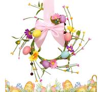 Petites Couronnes de Pâques - Couronne d'œufs de Pâques artificielle avec décor en arc | Décorations de porte d'armoire pour les propriétaires de fermes, les citadins, les résidents d'appartement et