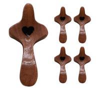 Petites Croix en Bois - Mini Gadgets en Bois Portables | Pointe du Doigt soulagement de l'anxiété hristian Pâques accrochée en priant Fidget | 5 pièces Pâques saisissantes prière agité, Croix