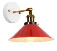 PETITES ECREVISSES Applique Murale Moderne Design Lampe Murale Industrielles en Métal Spots muraux Intérieur Ajustable Luminaire Interieur pour Chambre Salon,22cm (Rouge-A-1)