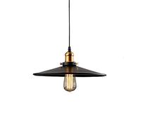 PETITES ECREVISSES Industriel Edison E27 Suspension Luminaire de Plafond Abat-jour en Métal, Rétro Plafonniers Lustre Décoration pour Cuisine, Salon,Chambre, Couloir, Noir (30cm)