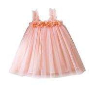 Petites Enfant Filles Robes Été Princesse en Tulle Manches Courtes pour Les Fêtes Anniversaires et Mariages Robe de Fille de Fleur Filles Robes Été Dress Fille de Princesse Robe Soiree