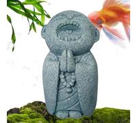 Petites figurines de Bouddha | Décoration d'intérieur en pierre | Sculpture apaisante, ornement bouddhiste zen pour méditation, salle de yoga, maison, aquarium, fontaine d'aquarium