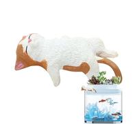 Petites figurines de chats, statue de chat miniature | Décoration mignonne du moniteur d'ordinateur de la statuette du chat, statuettes d'animaux du chat