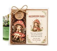 Petites figurines de fleurs avec carte de motivation