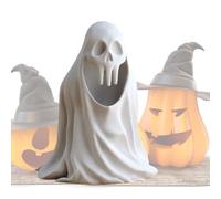 Petites figurines fantômes, esprit de statue d'Halloween, sculpture mignonne de petite figure, accessoires de table de statue du Harz, décoration impressionne vos invités avec la collection