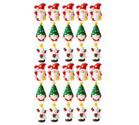 Petites figurines gnomes 30 Pièces Mini Figurines Décoration Pour Noël