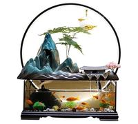 Petites Fontaines D'intérieur Ornements d'eau for Aquarium, Salon, Pisciculture, Circulation d'eau, Fontaine de rocaille, décoration de Bureau Moderne Fontaines De Bureau pour La Maison