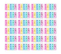 Petites gommes à effacer pour en vrac, gomme à crayon en caoutchouc - Gommes à crayon avec chiffres de 24 boîtes - Gommes sûres pour additions, soustractions, multiplications et divisions
