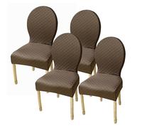 Petites/grandes Housses De Chaises À Dossier Rond Couverture De Chaise À Dossier Rond Pour Salle À Manger Sans Accoudoirs Housses De Chaises Pieds En Bois Massif D'appoint Ovales Modernes ( Color : Co