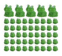 Petites Grenouilles - 50 Pièces Statuettes d'animaux pour Jardin Féerique - Petites Grenouilles Miniature | pour Décoration Maison Bureau Cadeaux Fête